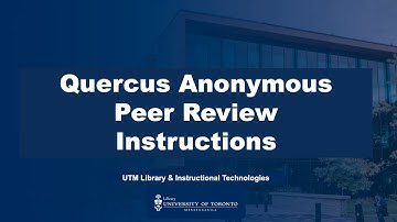 Quercus Anonymous Peer Review Instructions