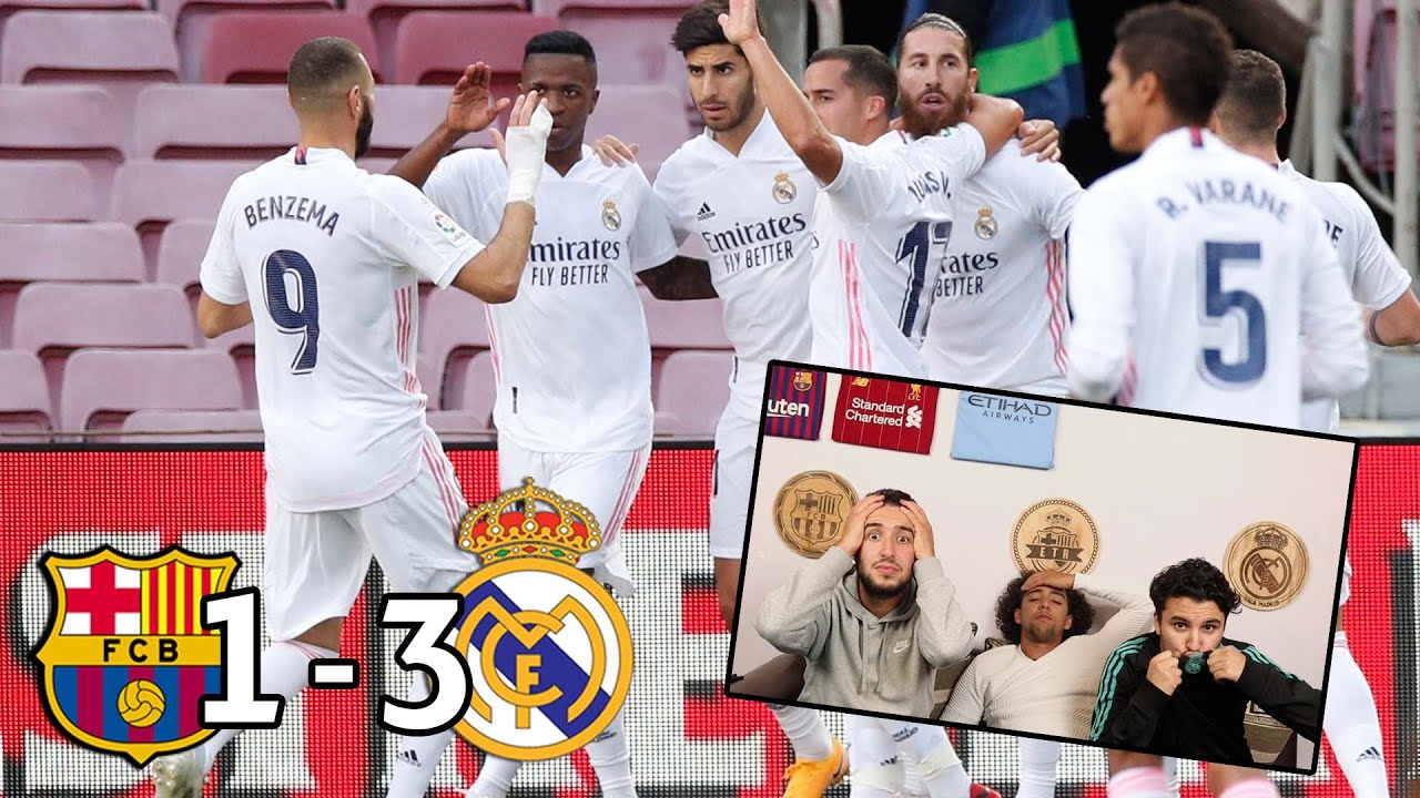 Barcelona vs Real Madrid 1-3 | El Clasico Reaction - Reacciones - YouTube