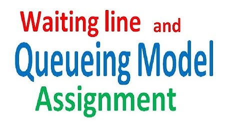 Waiting Line and Queueing Theory Assignment
