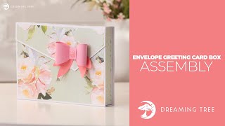 SVG File - Envelope Greeting Card Box - Assembly Tutorial (Cricut, Silhouette, ScanNCut)
