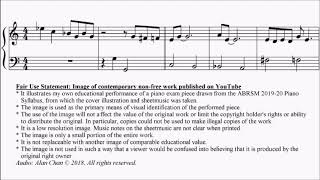 Abrsm Piano 2019-2020 Grade 2 C2 C2 Carleton Arr. Iles Ja-Da Sheet Music