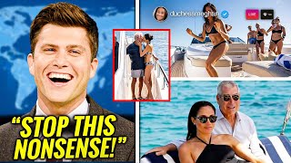 Meghan Markle HUMILIATED After Colin Jost LEAKS New VIRAL Yacht Photo's on SNL (Prince Andrew?!) Wealth