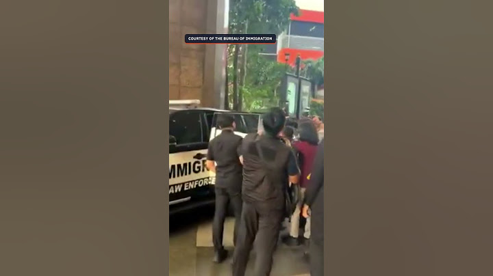 Alice Guo with immigration authorities travel to Indonesian airport