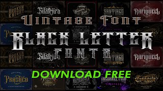 Black Letter Fonts | Vintage Fonts | Free Download