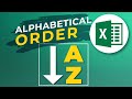 How to Sort Alphabetically in Excel или How to Sort Data in Alphabetical Order in Excel