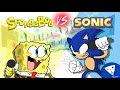 Spongebob vs sonic  animation collision