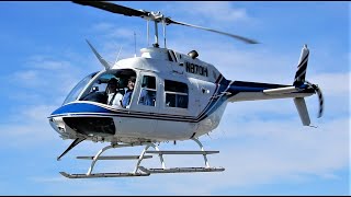 Bell 206 StartUp, Takeoff, Land & OnBoard Footage 'Epic Sound' Turbine JetRanger Helicopter N870H