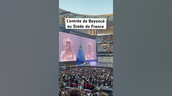 Beyoncé arrive sur la scène du Stade de France #beyoncé #concert