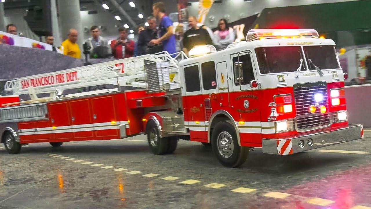UNIQUE RC FIRE TRUCKS, RC TRUCKS, RC MACHINES!! GREAT COLLECTION OF RC