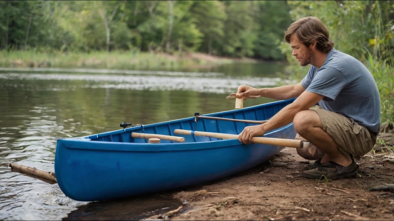 Man is Building the World's Cheapest Canoe (by @araujocaiaque ​)