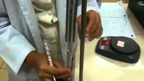 physics experiment, measure constant of the spring