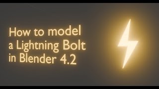 How to model a lightning bolt in Blender