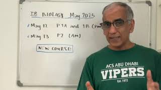 IB Biology Exam Tips May 2025