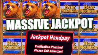 INSANE HIGH LIMIT JACKPOT WIN ON BEAR MOUNTAIN SLOT MACHINE