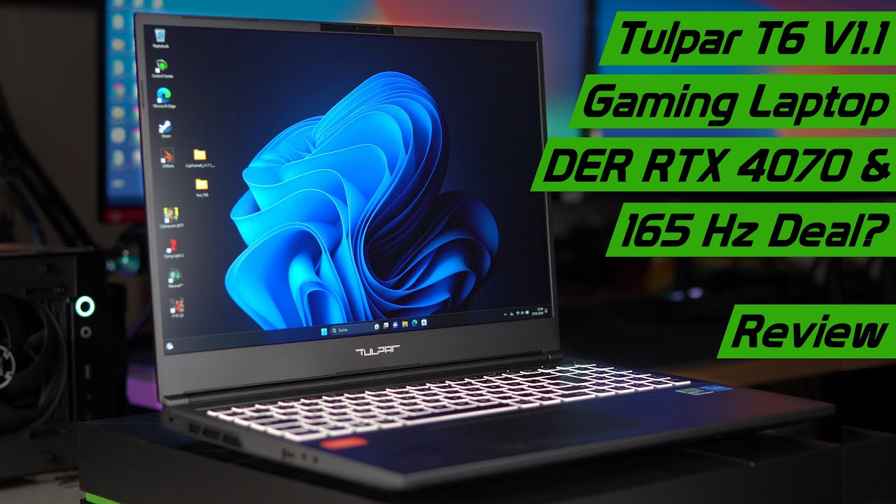 Der Beste Gaming Notebook Deal dank RTX 4070 & 165 Hz 1600p Display? Tulpar T6 V1.1 Test/Review