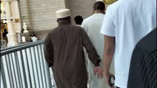 ENTERING THE ROWDHAH AT THE PROPHET'S MASJID IN MADINAH