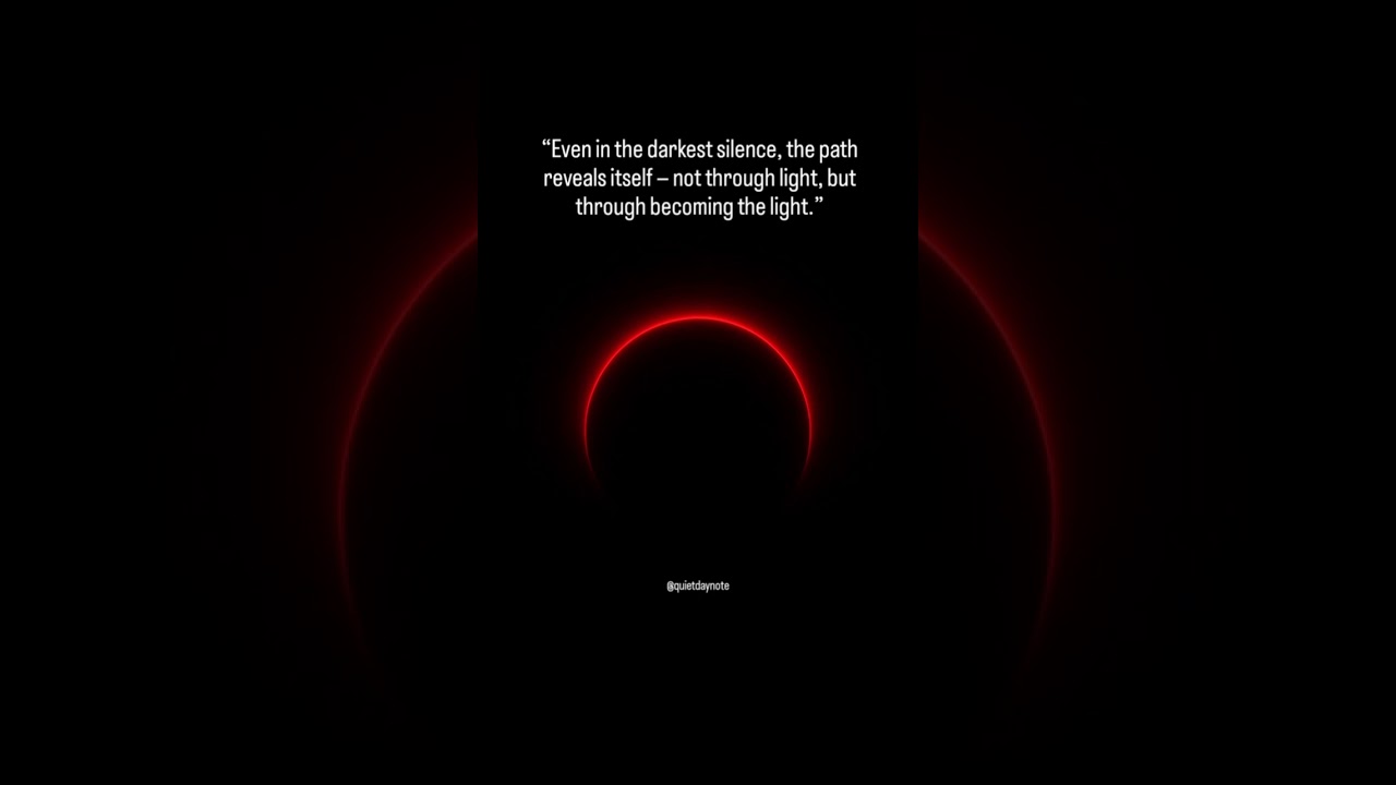 The journey isn’t found in brightness. #Philosophy #MinimalArt #Awakening