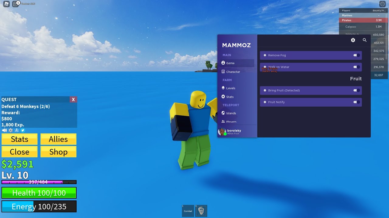 Work Blox Fruits Hack Script Pastebin Auto Farm Update 14 Mammoz Youtube - roblox blox fruits script pastebin
