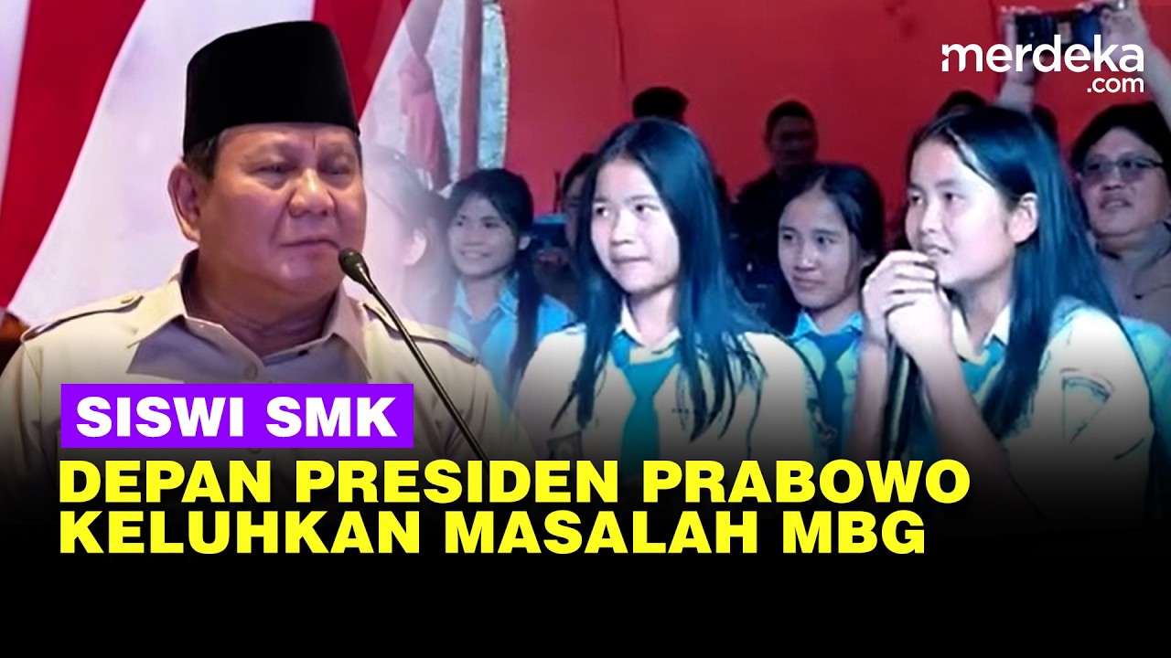 Momen Siswi SMK Cantik Berani Keluhkan Soal MBG Depan Presiden Prabowo