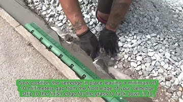VertEdge Installation Demo- Securing VertEdge using cement over base