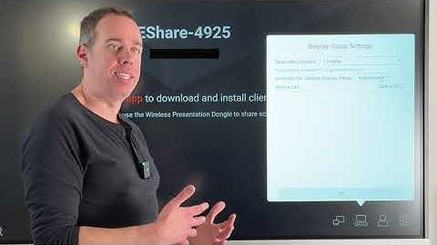 How to use the E-share function of the smart whiteboard?