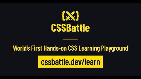 CSSBattle "LEARN" | Trailer