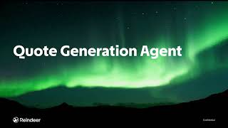 Reindeer: Quote Generation Demo