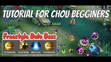 HOW TO USE CHOU FOR BEGINNERS | FREESTYLE, COMBO, SKILLS 2022 (MLBB)