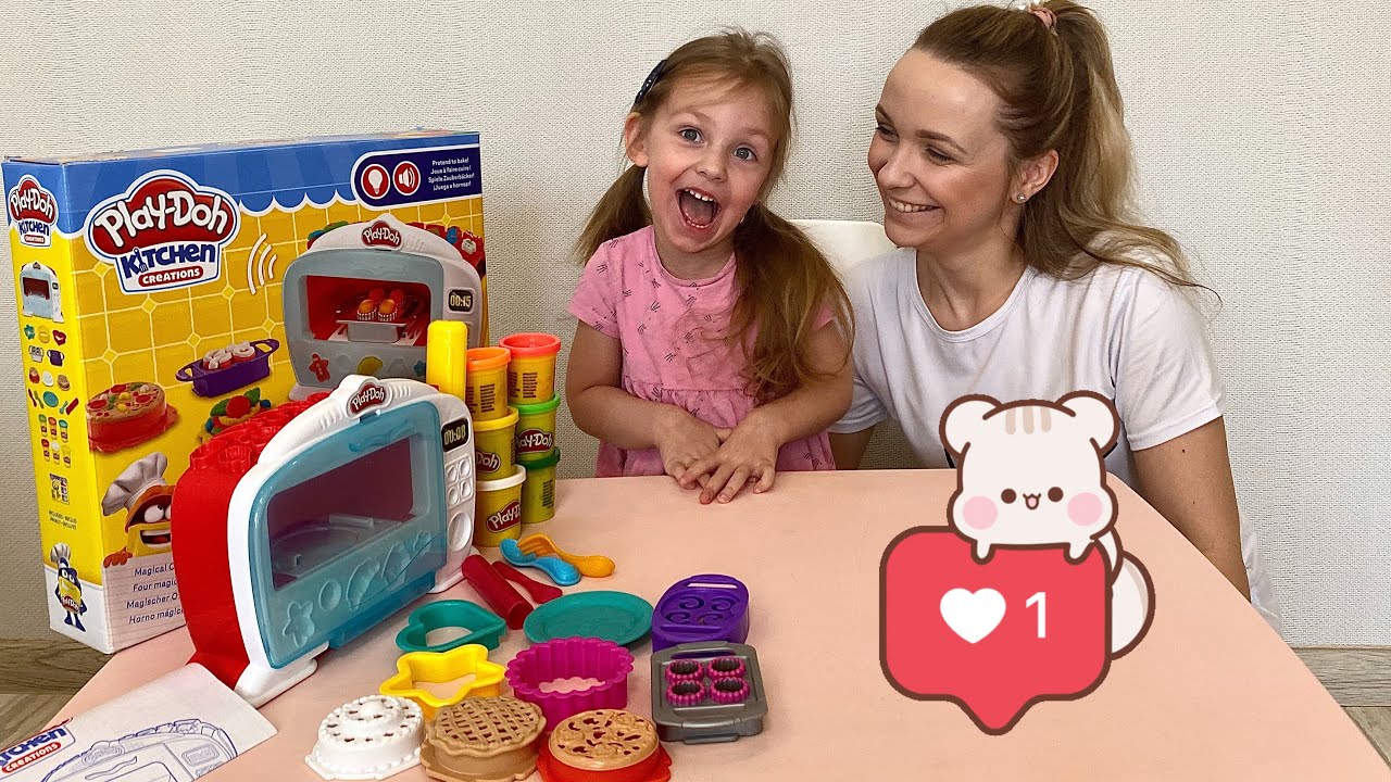 ПЛЕЙ ДО / PLAY DOH ИГРОВОЙ НАБОР ЧУДО ПЕЧЬ. ИГРАЕМ ЛЕПИМ И РАССКАЗЫВАЕМ ...