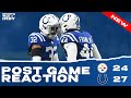 GAME REACTION: Indianapolis Colts Defeat Pittsburg Steelers