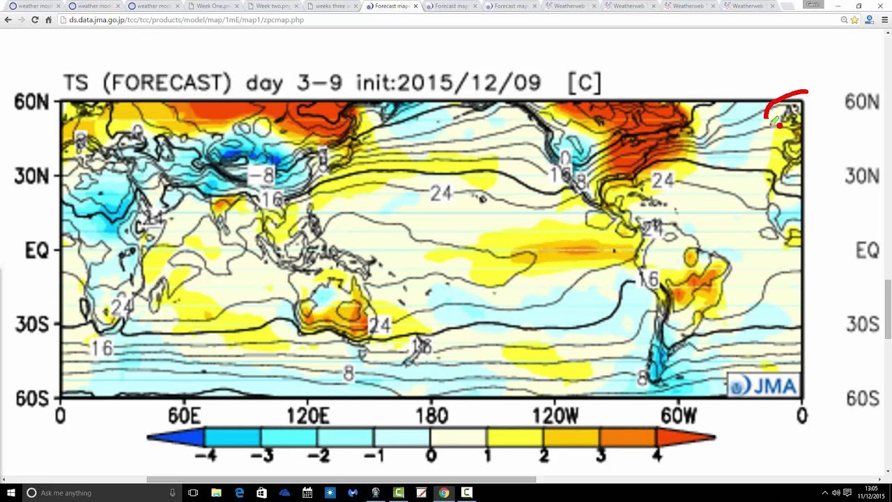 Японская карта погоды jma