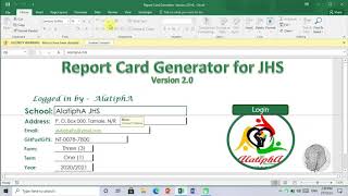 Report Card Generator for JHS