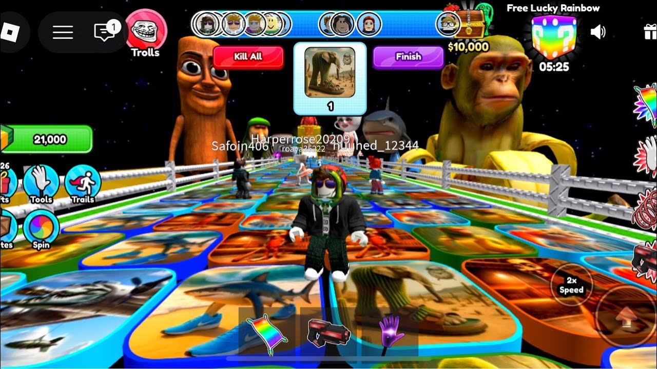 BRAINROT  IMAGE COLOR BRIDGE LIVE 🔴 DON'T FALL CHALLENGE 😳🎮