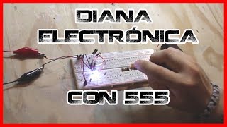 Diana Electrónica con CI 555 y láser