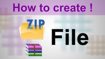 How To Create a Zipped Folder/File