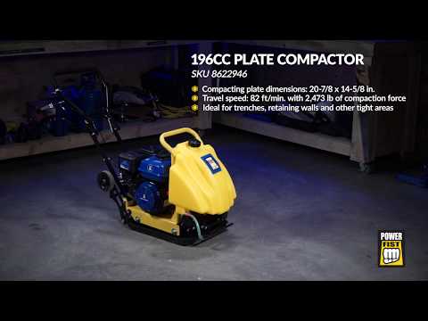 196cc Plate Compactor \ Compacteur à plaque de 196 cm cubes - 8622946