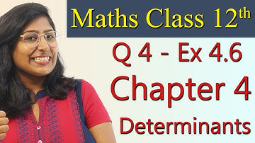 Q 4 - Ex 4.6, Determinants - Class 12th Maths Solutions
