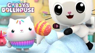 snow inside dollhouse let s make snow cones gabby s dollhouse