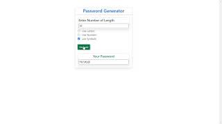 Password Generator App | Angular 10 | 2020 | Source Code