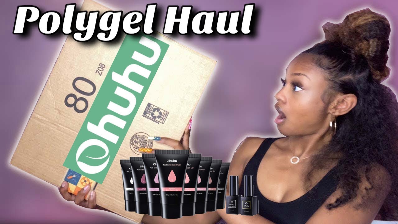 Ohuhu Polygel Kit Haul | Polygel for beginners | GIVEAWAY!