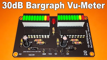 LM3915 BarGraph Stereo Vu Meter ( 30dB / 20 LED ) - PCB Tutorial