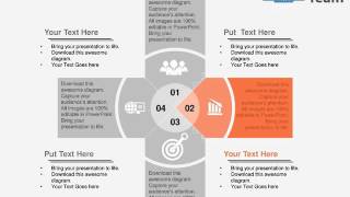 business cross icons target achievement teamwork flat powerpoint design