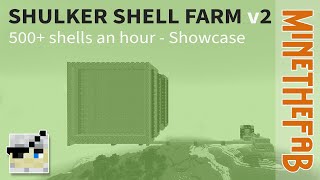 Easy two dimensional shulker shell farm - 500+ shells an hour