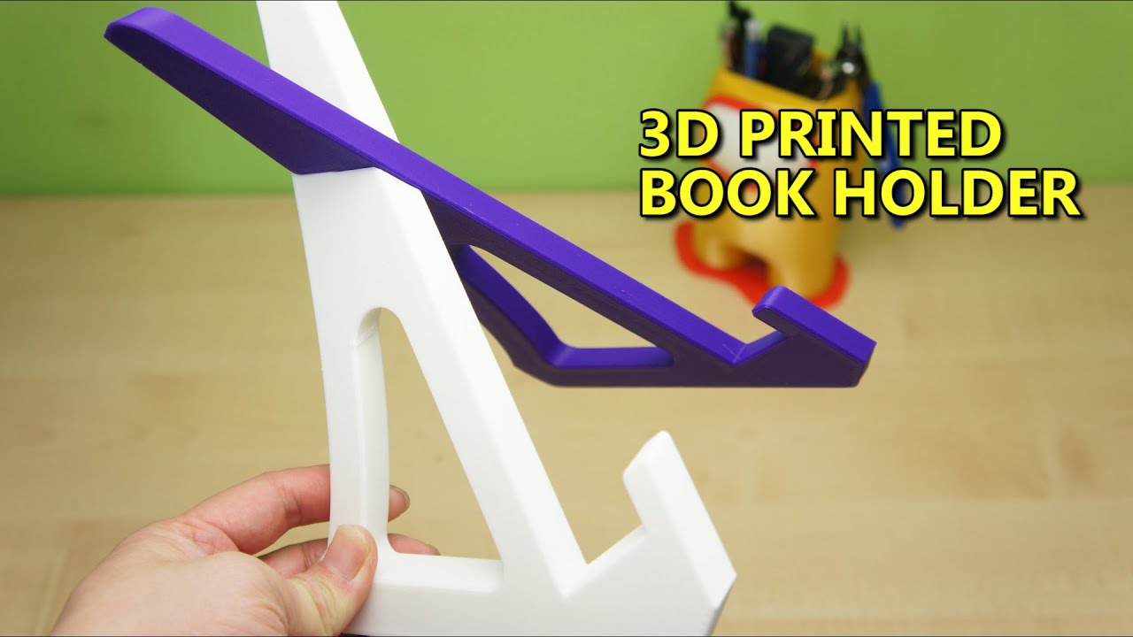 3D Printed Book Holder/Stand YouTube