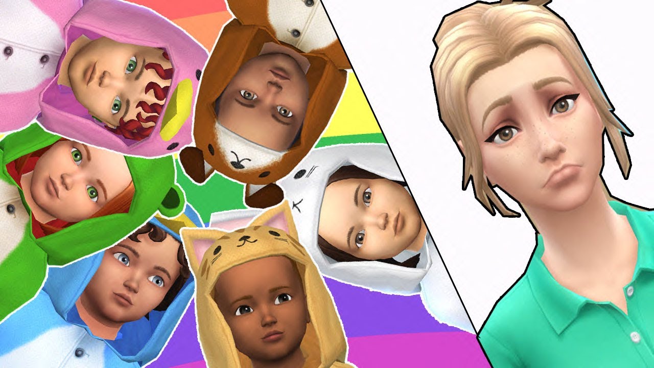 7 TODDLERS VS ONLY 1 SIM 🧸2 The Sims 4 Potty Training🚽 YouTube