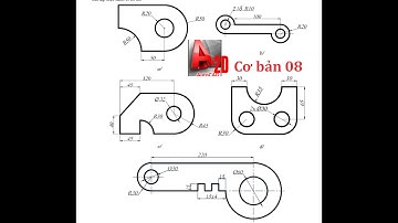 Học autocad cơ bản Bài 8 / Giải bài tập autocad 2d , autocad tutorial for beginners