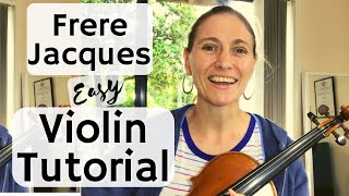 Tutoriel violon Frère Jacques, Frère Jacques au violon en ré majeur
