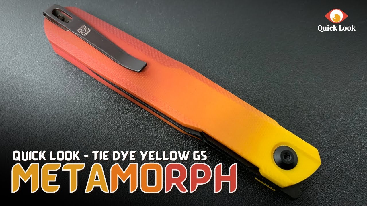 G5 Metamorph Knife with tie dye G10 scales by The Last Ranger YouTube