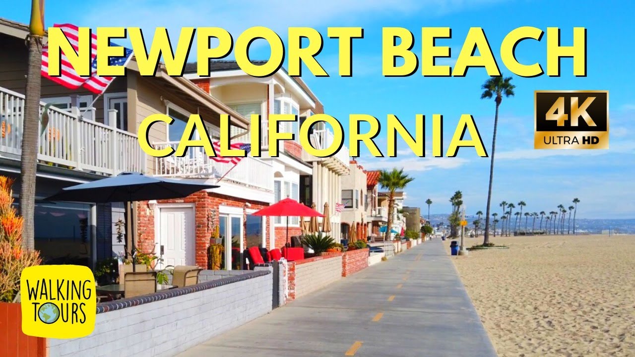 Newport Beach Boardwalk CA | 4K Ultra HD Walking Tour - YouTube