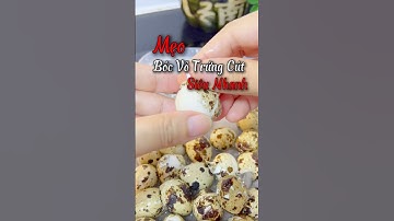 Làm cách nào để bóc vỏ trứng nhanh nhất? #metapde #monngon #commha #meobocvotrung #viralvideo